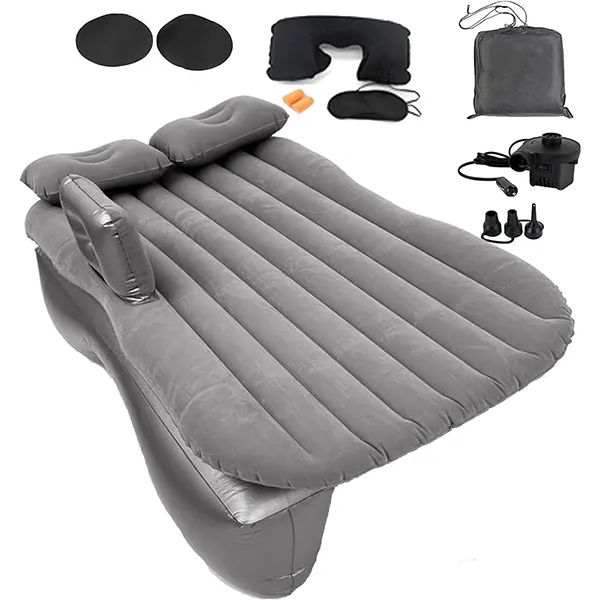 Colchón de aire Nifusu para todoterreno, cama de camping, colchón hinchable  grueso para coche, para el asiento trasero, con dos almohadas y un